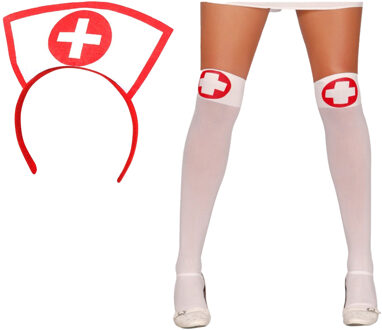Sexy zuster/verpleegster verkleed set - 2-delig - carnaval accessoires