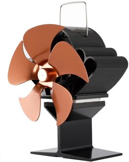 SF103S 5 Blades Warmte Aangedreven Kachel Ventilator Voor Hout Log Brander Heater Haard Brandstof 35ED BZ