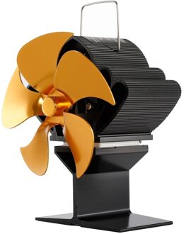 SF103S 5 Blades Warmte Aangedreven Kachel Ventilator Voor Hout Log Brander Heater Haard Brandstof GD