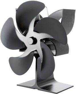 SF902G Thermische Power Haard Kachel Vijf Bladen Haard Verwarming Ventilator Veilig Thuis Haard Ventilator Efficiënte Warmte zwart