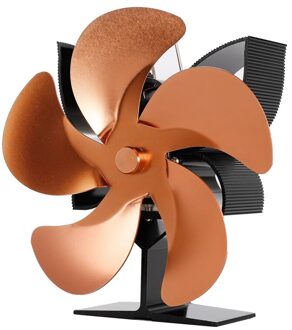 SF902S Thermische Power Haard Kachel Vijf Bladen Haard Verwarming Ventilator Veilig Thuis Haard Ventilator Efficiënte Warmte bronzen
