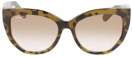Sf908sra Kat-Oog Zonnebril Kaki - One Size