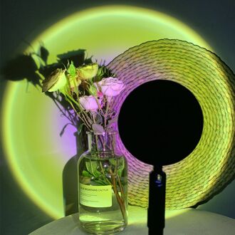 Sfeer Led Nachtlampje Projector Licht Voor Thuis Koffie Winkel Achtergrond Wanddecoratie Usb Operationele Bureaulamp geel