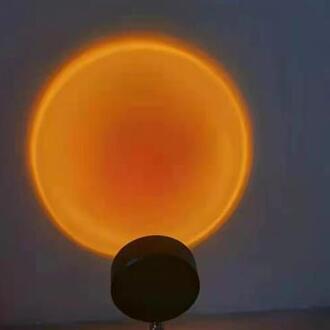 Sfeer Led Night Tafellamp Licht Voor Thuis Coffe Winkel Achtergrond Wanddecoratie Usb Bedienen Regenboog Zonsondergang Projector Lamp SUNSET rood