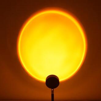 Sfeer Led Night Tafellamp Licht Voor Thuis Coffe Winkel Achtergrond Wanddecoratie Usb Bedienen Regenboog Zonsondergang Projector Lamp SUNSET