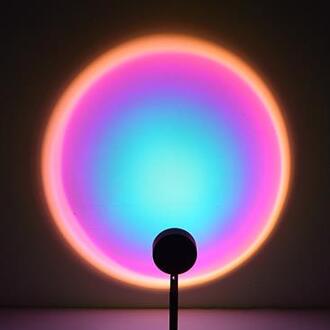 Sfeer Led Night Tafellamp Licht Voor Thuis Coffe Winkel Achtergrond Wanddecoratie Usb Bedienen Regenboog Zonsondergang Projector Lamp