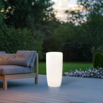 Sfeerlamp Flowerpot M met stekker wit