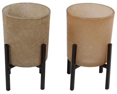 Sfeerlicht glas cilinder Ø7x12cm