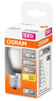 Sferische matglazen LED-lamp - 4 W = 40 W - E27 - Warm wit