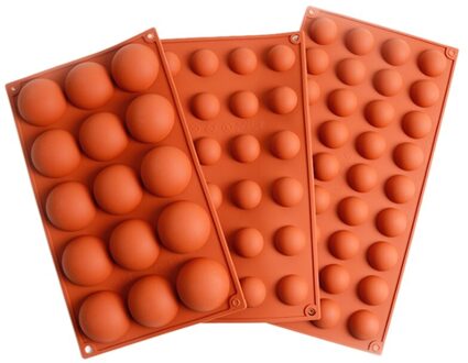 Sferische Siliconen Mal, Antislip Siliconen Oven Lade Is Zeer Sterk, Koken Broodjes 3Pcs