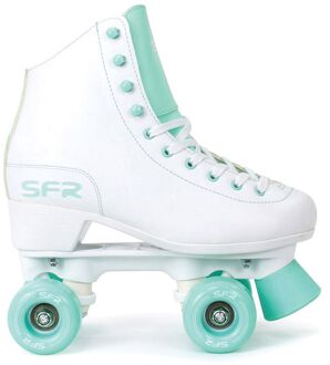 Sfr Figure Quad Rolschaatsen Junior wit - mintgroen - 37