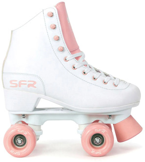 Sfr Figure Quad Rolschaatsen Junior wit - roze - 39 1/2