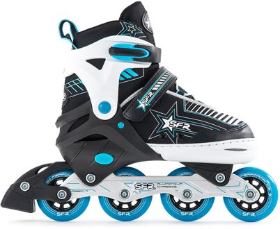 Sfr Pulsar  Inlineskates - Maat 25-29 - Unisex - zwart/wit/blauw