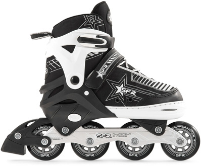 Sfr Pulsar Verstelbare Inline Skate Junior Inlineskates - Maat 30.5-34 - Unisex - zwart/wit/zilver