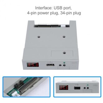SFR1M44-U100 3.5in 1.44MB USB SSD Floppy Drive Emulator Plug en Play Ingebouwde Geheugen FAT32 U Disk Gebruikt Hoogwaardige