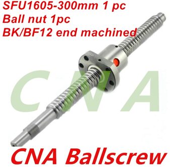 SFU1605 300mm RM1605 300mm Rolled Ball schroef 1 st + 1 st kogelmoerbehuizing + end bewerking voor BK/BF12 standaard verwerking