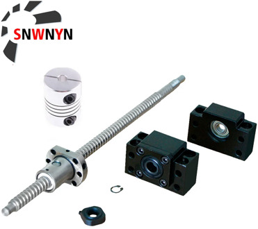 SFU1605 Rolled Ball Screw C7 With End Machined 250 300 350 400 450 500 600 700 900 1000mm+BK12 BF12 Support + Coupler RM1605 Set