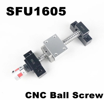 SFU1605 Set SFU1605 Rolled Ball Screw C7 With End Machined + 1605 Ball Nut + Nut Housing+BK/BF12 End Support + Coupler RM1605