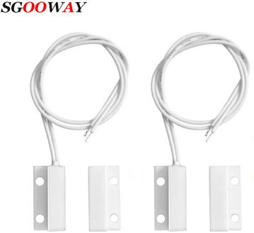 Sgooway Wired Door Window Sensor detector Magnetic Switch normally Closed NC for our Home security Alarm System