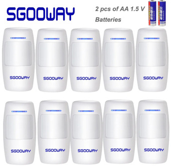 Sgooway Wireless Infrared PIR sensor Wireless Motion Detector 10 Pieces Free shipping 433 MHZ