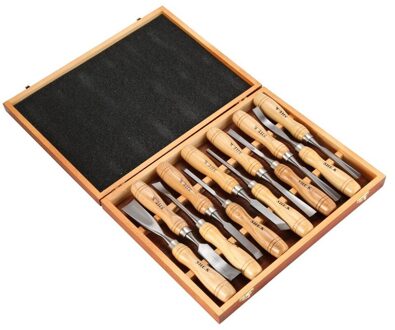 Sh E.k 12 Stuks Houtsnijwerk Beitel Set Sharp Houtbewerking Hand Mes Gereedschap Gutsen Staal Diy Houtsnede Werken Professionele