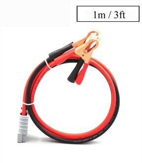 SH50 Plug 50A 600V Verlengen Kabel 0.3 M 1 M 2 M 3 M 5 M 10 M Solar kabel 2.5mm2 Met Alligator Clip Klemmen Krokodil 50A 3ft