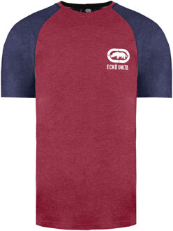 Shadow Heren Burgundy T-Shirt - maat M Bourgogne