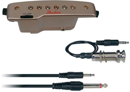Shadow SH-145-G active soundhole pickup, humbucker with 4 meter cable, 3v battery, volume, soundhole 9-11cm