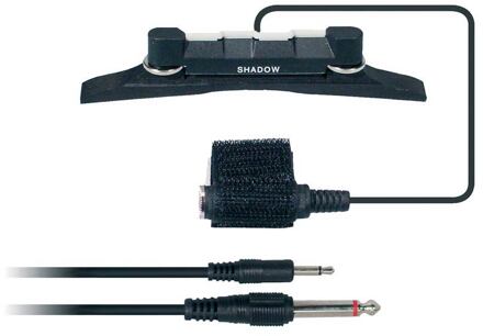 Shadow SH-925 mandolin arched top bridge pickup, adjustable, with 4 meter cable
