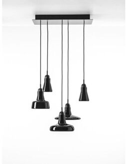 Shadows Hanglamp Set Rectangular - Zwart - Glanzend zwart