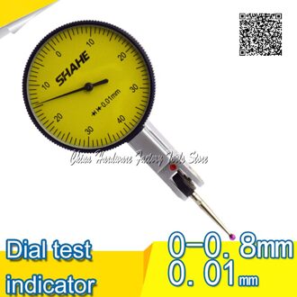 SHAHE 0-0.8mm Lever Meetklok Precision Dial Indicator meetklok gauge