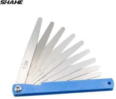 Shahe 100 Mm Lengte Metric Voelermaat 0.02-1.00 Mm Voelermaat 17 Blades Meetinstrumenten