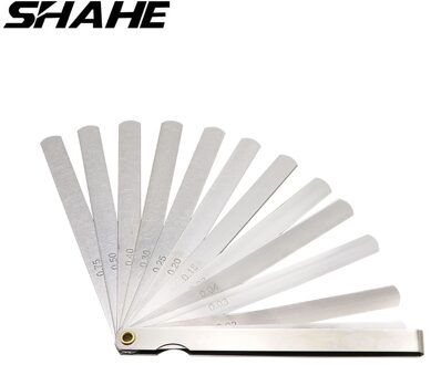 Shahe 150 Mm Lengte Metric Voelermaat 0.02-1.00 Mm Voelermaat 17 Blades Meetinstrumenten