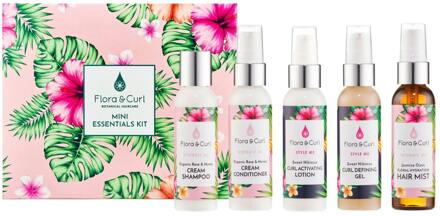 Shampoo en Conditioner Flora & Curl Botanical Haircare Mini Essentials Kit 5 x 75 ml