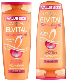 Shampoo en Conditioner L'Oréal Paris Elvital Dream Length Shampoo & Conditioner 500 ml + 400 ml