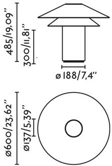 Shan tafellamp, beige, perkament/staal, hoogte 48,5 cm