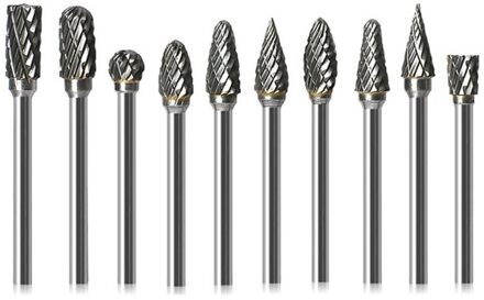 Shank Tungsten Carbide Frees Rotary Tool Burr Double Diamond Cut Rotary Dremel Gereedschap Elektrische Slijpen