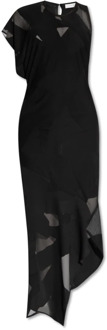 Shanon asymmetrische jurk IRO , Black , Dames - S,Xs