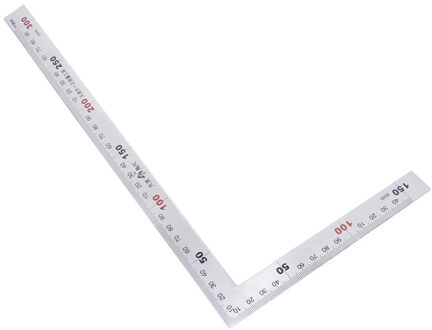 Shanwen Rvs 15X30Cm 90 Graden Hoek Metric Probeer Mitre Vierkante Liniaal