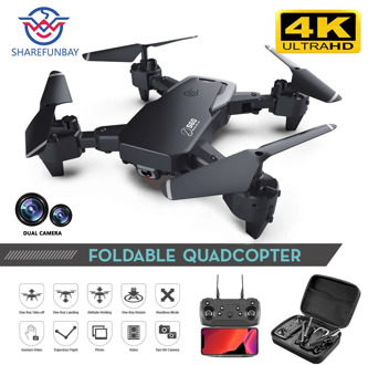 SHAREFUNBAY Drone 4k HD Wide Angle Camera 1080P WiFi fpv Drone Dual Camera Quadcopter Height Keep Drone Camera