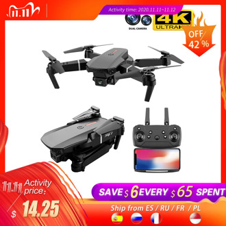 SHAREFUNBAY E88 pro drone 4k HD dual camera visual positioning 1080P WiFi fpv drone height preservation rc quadcopter