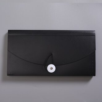 Sharkbang B6 13-Tier Grote Capaciteit Transparant Bestand Zak Papieren Bill/Ontvangst Document Organizer Opslag Waterdichte Tas Briefpapier zwart