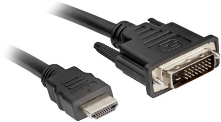 Sharkoon HDMI naar DVI-D Kabel, 3 m Zwart