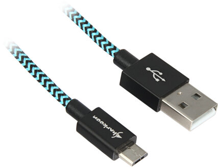 Sharkoon USB 2.0 kabel, USB-A > micro-USB B