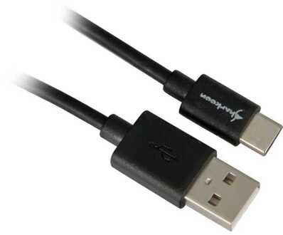 Sharkoon USB 2.0 Type-A - Type-C kabel, 1 m Zwart