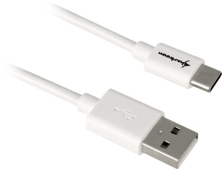 Sharkoon USB 2.0 Type-A - Type-C kabel, 2,0m Wit
