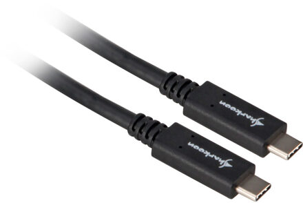 Sharkoon USB 3.1 Kabel, USB-C > USB-C Zwart