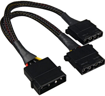 Sharkoon Y- Stroomadapter 4P Molex, 0,15m