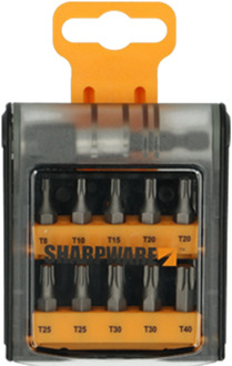 Sharpware bitset 11 delig Tx + bithouder - B025SET11