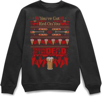 Shaun Of The Dead Youve Got Red On You Kersttrui - Zwart - XXL